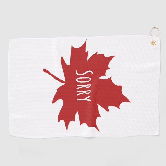 Funny Canadian Golfhanddoek (Horizontaal)