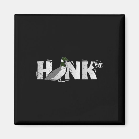 Funny Canadian Goose Gese Honk North Bird Hunting Magneet (Voorkant)