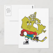 Funny Canadian Hockey Briefkaart (Voorkant / Achterkant)