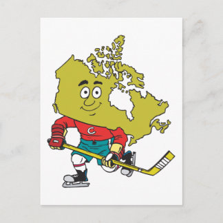 Funny Canadian Hockey Briefkaart