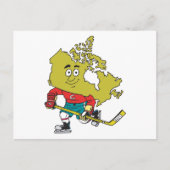 Funny Canadian Hockey Briefkaart (Voorkant)