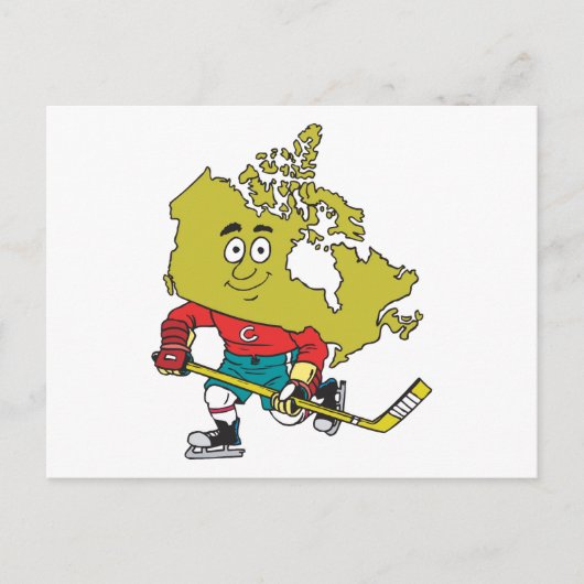 Funny Canadian Hockey Briefkaart (Voorkant)