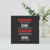 Funny Canadian Hockey Kaart (Staand voorkant)