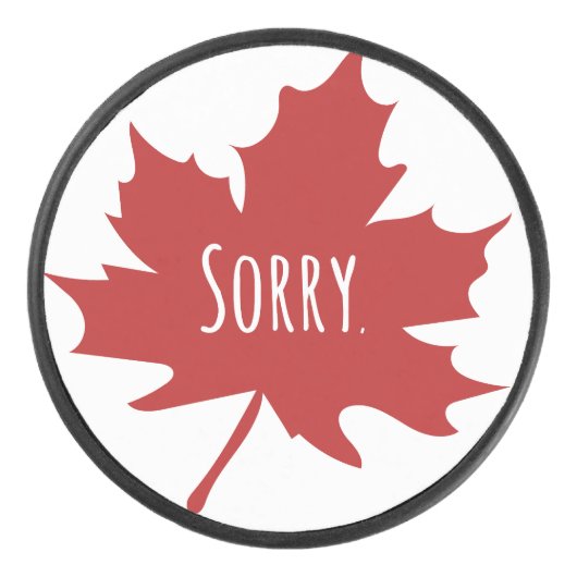 Funny Canadian Hockey Puck (Voorkant)
