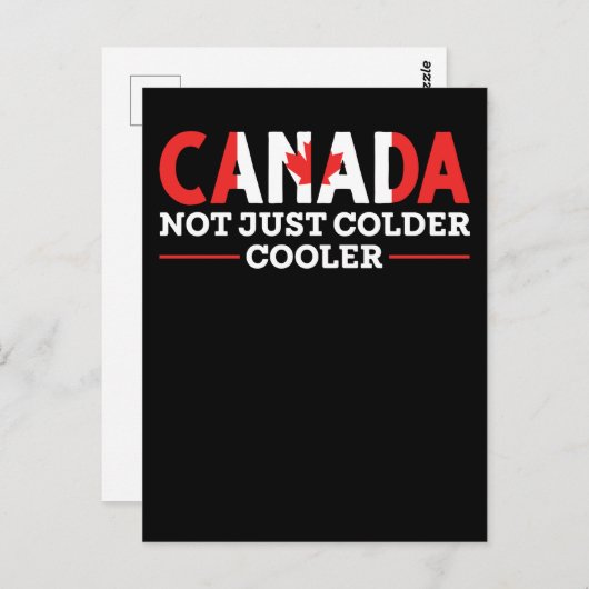 Funny Canadian Joke Maple Leaf Cool Canada Briefkaart (Voorkant / Achterkant)