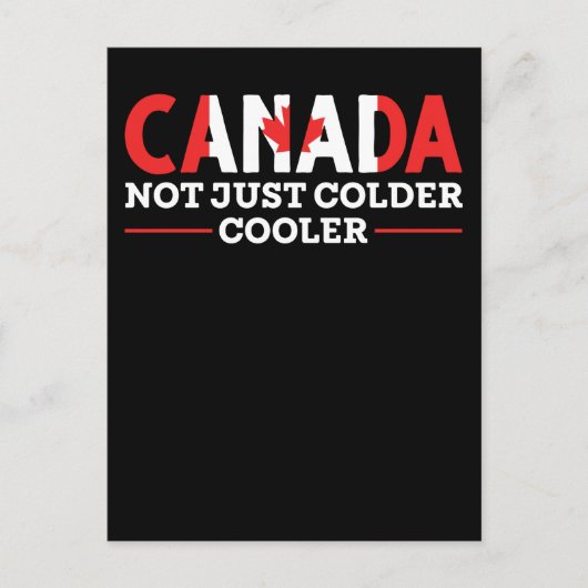 Funny Canadian Joke Maple Leaf Cool Canada Briefkaart (Voorkant)