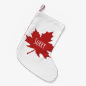 Funny Canadian Kleine Kerstsok (Voorkant (Hangend))