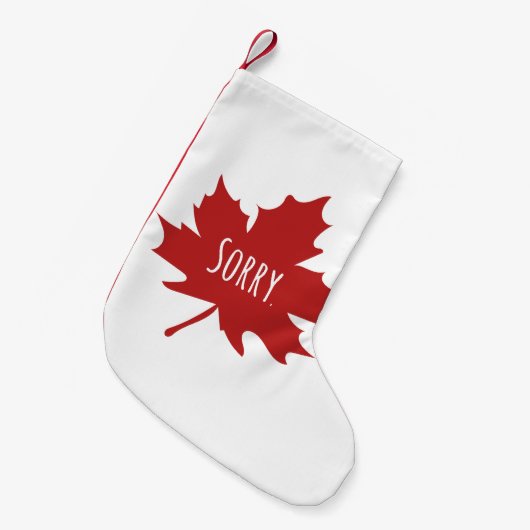 Funny Canadian Kleine Kerstsok (Voorkant (Hangend))