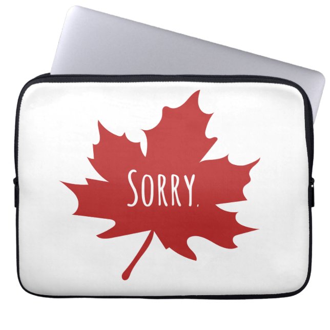 Funny Canadian Laptop Sleeve (Voorkant)