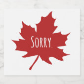 Funny Canadian Likeurfles Etiket (Enkel label)