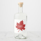 Funny Canadian Likeurfles Etiket (Voorkant)