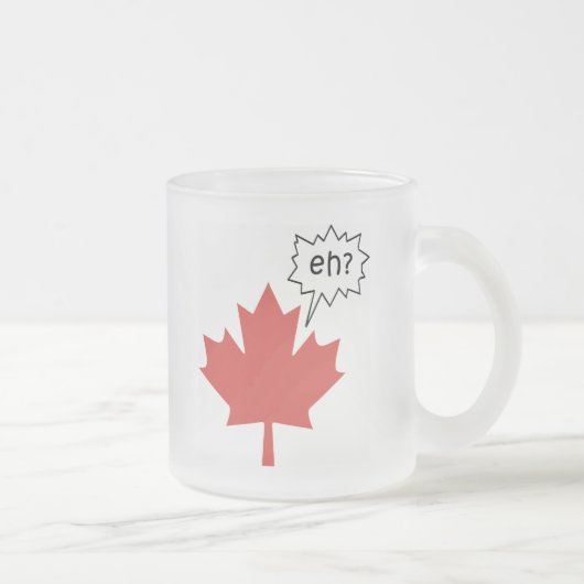 Funny Canadian Matglas Koffiemok (Rechts)