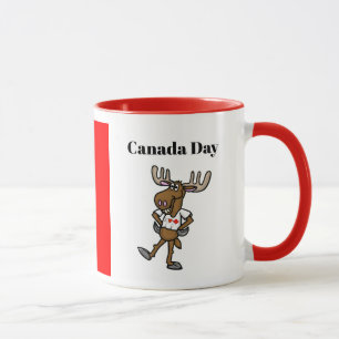 Funny Canadian Moose Canada Day Mok