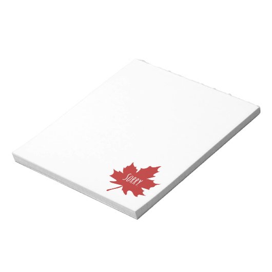 Funny Canadian Notitieblok (Linkerzijde)