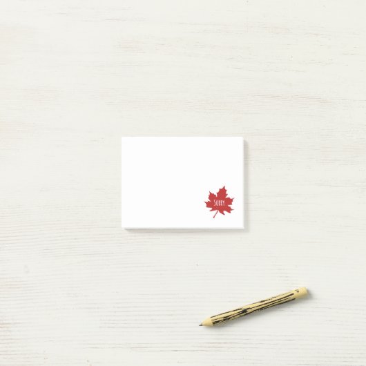 Funny Canadian Post-it® Notes (Op bureau)