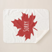 Funny Canadian Sherpa Deken (Voorkant (horizontaal))