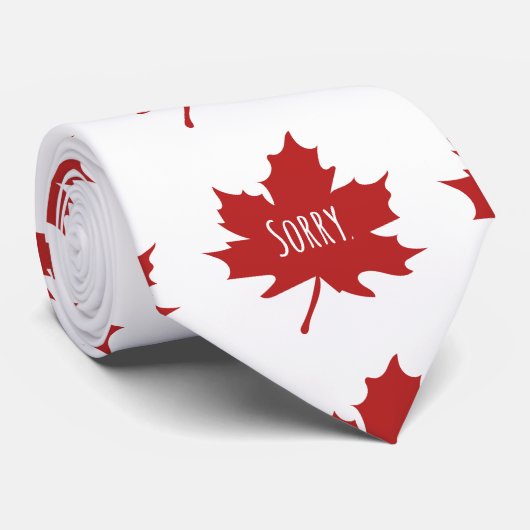 Funny Canadian Stropdas (Opgerold)