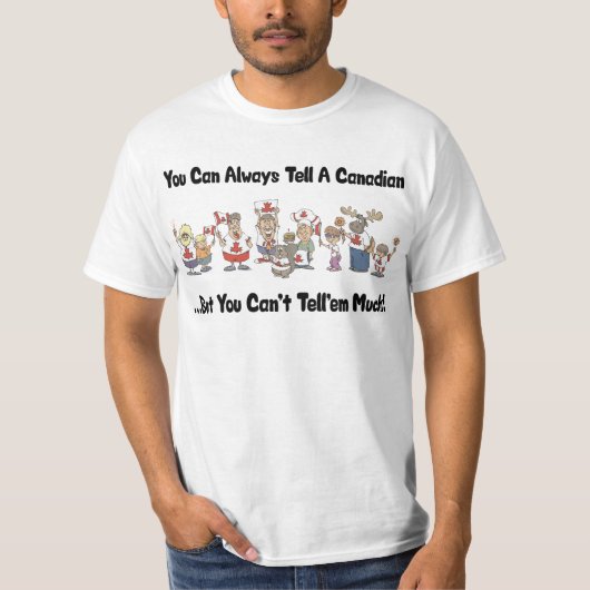 Funny Canadian T-Shirt Mannen (Voorkant)
