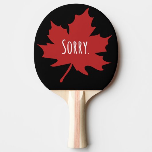 Funny Canadian Tafeltennisbatje (Voorkant)