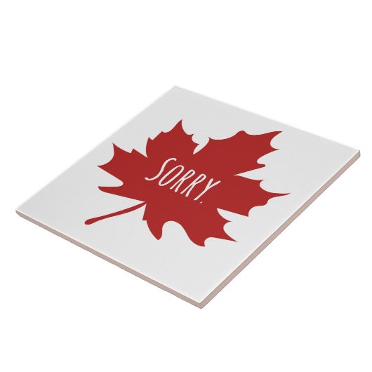 Funny Canadian Tegeltje (Zijkant)