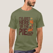 Funny Canadian Thanksgiving Pie 'Eh' Retro Fall  T-shirt (Voorkant)
