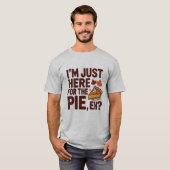 Funny Canadian Thanksgiving Pie 'Eh' Retro Fall T-shirt (Voorkant volledig)