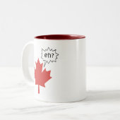 Funny Canadian Tweekleurige Koffiemok (Voorkant links)