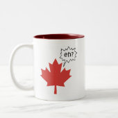Funny Canadian Tweekleurige Koffiemok (Links)