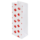 Funny Canadian Wijn Cadeautas (Achterkant Gekanteld)