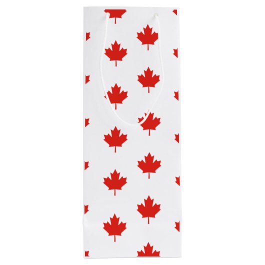 Funny Canadian Wijn Cadeautas (Achterkant)