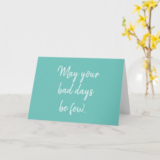 Funny Cancer Chemo Ovarium Blauwgroen Get Well Kaa Kaart (Gele Bloem)