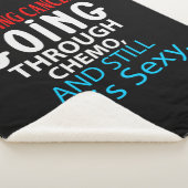 Funny Cancer Fighter Inspirational Quote Chemo Sherpa Deken (3/4)
