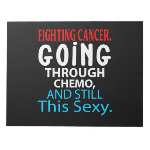 Funny Cancer Fighter Inspirerend Quote Chemo Notitieblok