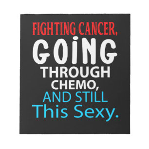 Funny Cancer Fighter Inspirerend Quote Chemo Notitieblok