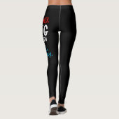 Funny Cancer Fighter Inspirerend Quote Chemo Pat Leggings (Achterkant)