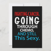 Funny Cancer Fighter Inspirerend Quote Chemo Pat Save The Date (Voorkant)