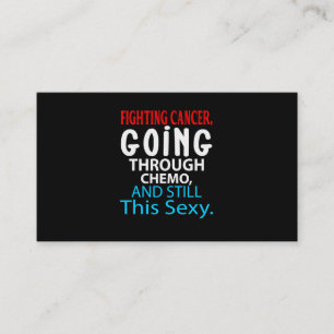 Funny Cancer Fighter Inspirerend Quote Chemo Pat Visitekaartje