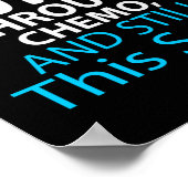 Funny Cancer Fighter Inspirerend Quote Chemo Poster (Hoek)