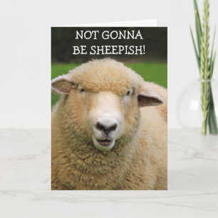 Funny Cancer Support Sheep Kaart