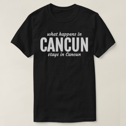 Funny Cancun Spring Break T T-shirt (Design voorkant)