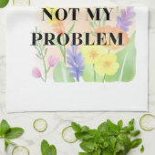 Funny Candle – “Smells Like Not My Problem” Gift Theedoek (Gevouwen)