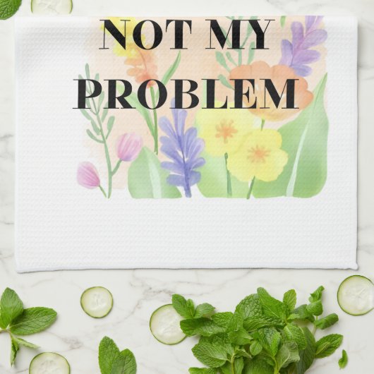Funny Candle – “Smells Like Not My Problem” Gift Theedoek (Gevouwen)