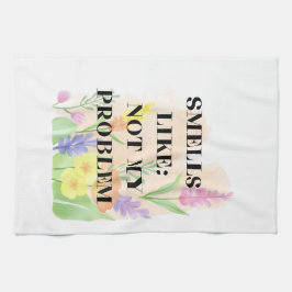 Funny Candle – “Smells Like Not My Problem” Gift Theedoek