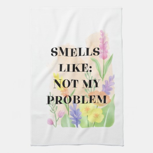 Funny Candle – “Smells Like Not My Problem” Gift Theedoek (Verticaal)