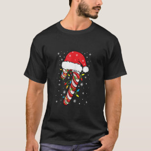 Funny Candy Cane Crew Santa Kerstmis Lichten Kinde T-shirt