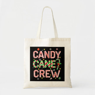 Funny Candy Cane Crew Snoep Lover X-mas Tote Bag