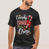 Funny Candy Cane Crew Snoep Sweet Sweet T-shirt (Voorkant)