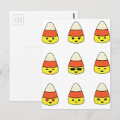 Funny Candy Corn Emoji Briefkaart (Voorkant / Achterkant)