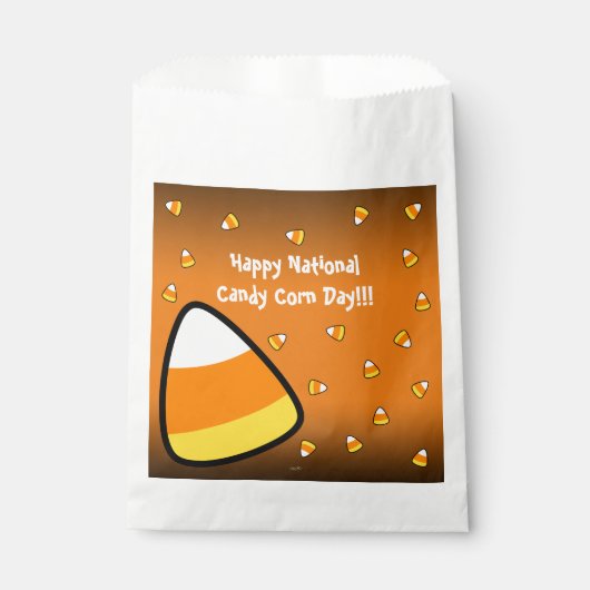 Funny Candy Corn Paper Bord Bedankzakje (Voorkant)
