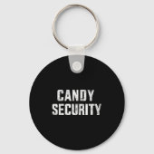 Funny Candy Security Lazy Halloween Costume Sleutelhanger (Voorkant)